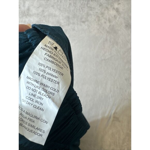 Women’s Michael Kors Pull on Pants Blue Teal Wide Leg Small - Picture 8 of 12